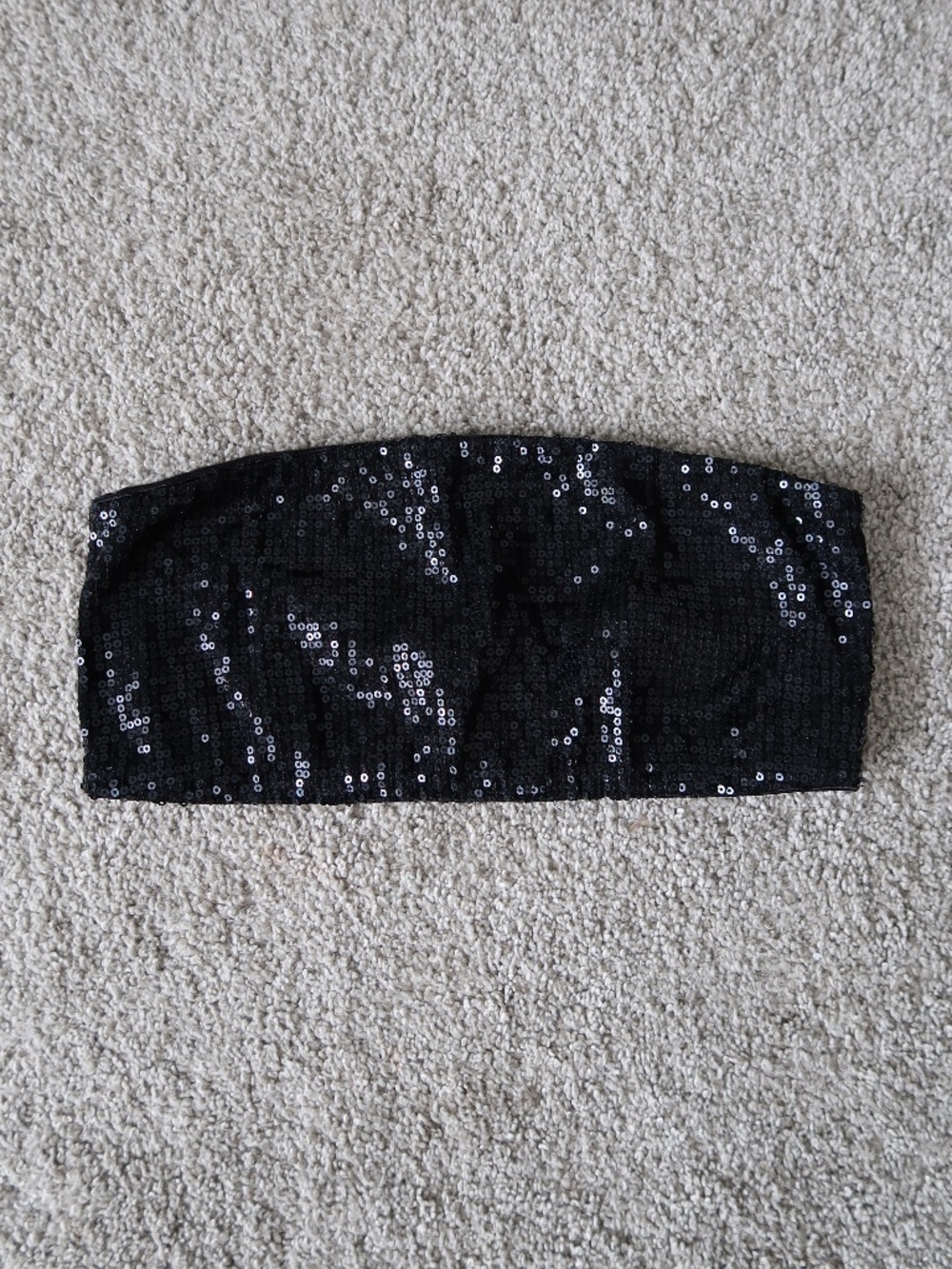 Black Sequin Bandeau